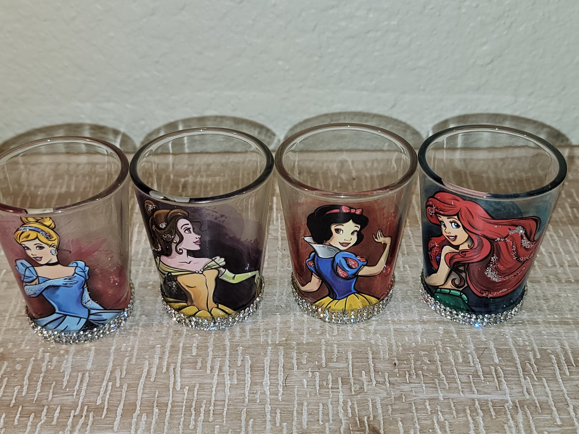 Disney Princess shot glass set – Glammys Bling Things